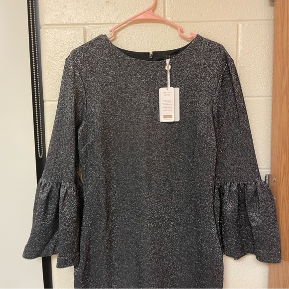 NWT TED BAKER Bell Cuff Metallic Holiday Party Sheath Dress - Picture 8 of 11